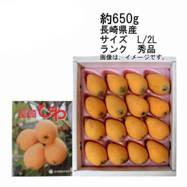 送料無料 茂木びわ 長崎県 約650g サイズ L/2L 秀品