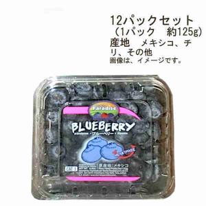 送料無料 ブルーベリー メキシコ チリ その他 12パックセット （1パック約125g）｜shopdaihei