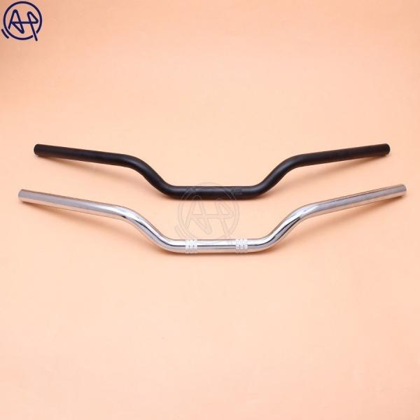 ハンドル トラッカーバー オートバイ 1インチ 25mm クローム 黒 トラッカー ドラッグバー ハ...