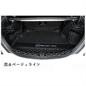 メルセデスベンツ 新型 Cクラス W205 S205 専用設計トランク ラゲッジ防水マット 6枚セット 全面保護 5カラー選択可能