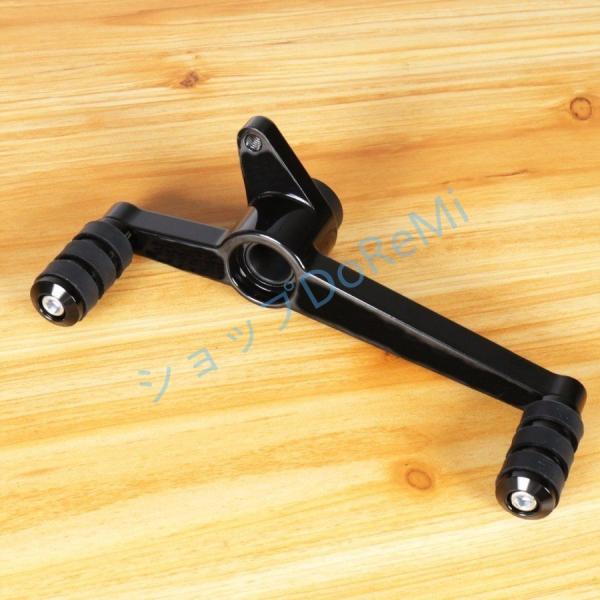 高品質 シーソーペダル ハーレー用 ヒールトーシフターアンドルディネスペグ グロスブラック 2004...