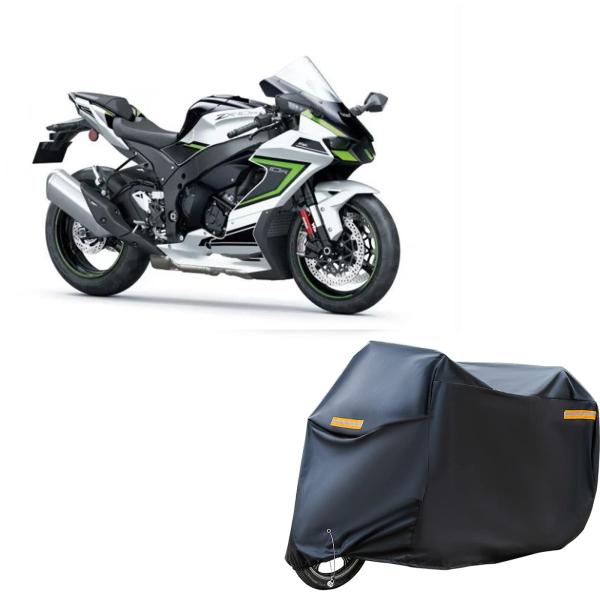 バイクカバー 車体カバー 耐熱 UVカット カワサキ ZX-10R丈夫 厚手 210Dオックス 撥水...