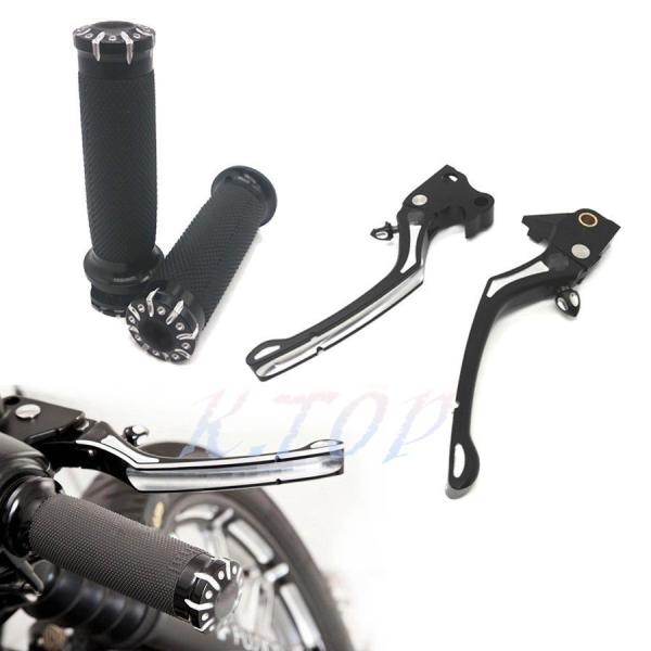 ブレーキレバー クラッチ グリップセット ハーレー スポーツスター XL883 XL1200