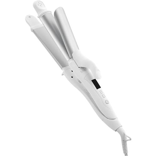 サロニア 2WAY ストレート カール ヘアアイロンコテ 32mm SL-002A ホワイト