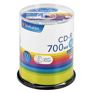 Verbatim バーベイタム 1回記録用 CD-R 700MB 100枚 シルバーディスク