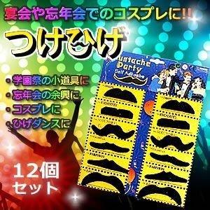 つけひげ 12個セット 一発芸 面白グッズ 学園祭 忘年会 宴会 パフォーマンス コスプレ Et Hige B07 4a Shop East 通販 Yahoo ショッピング