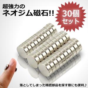 超強力 ネオジウム磁石 30個セット 燃費向上 ボタン電池型 磁力 工作 プラモデル DIY バイク ネオジム磁石 DL-SF30