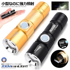 LED ハンディライト 小型 懐中電灯 USB充電式 アウトドア 緊急 災害時 停電 強力噴射 暗闇作業 アウトドア コンパクト 持ち運び 防犯 BLH015