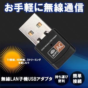デュアルバンド 無線 LAN 子機 USB W...の詳細画像1