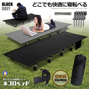 アウトドア ベッド グレー コット ロータイプ...の詳細画像1