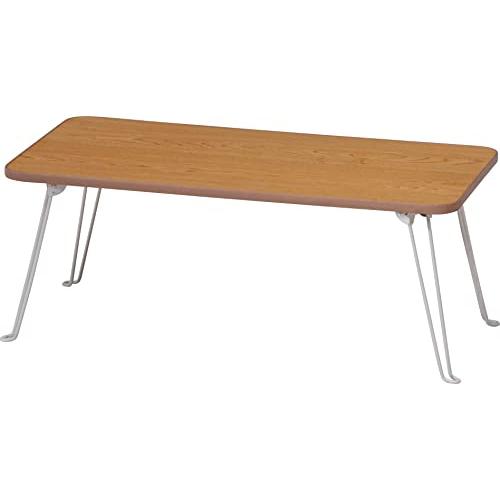 不二貿易 ローテーブル 四角 折りたたみテーブル ミニ 幅80×奥行40×高さ31cm