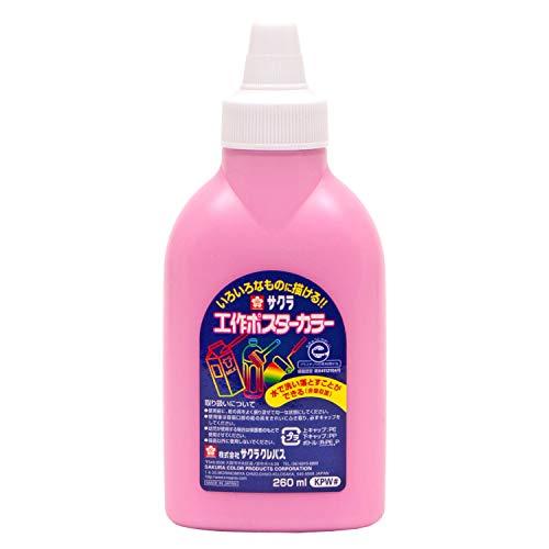 サクラクレパス 絵の具 工作ポスターカラー 260ml ももいろ KPW#20