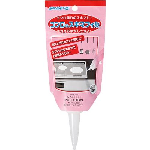 シャープ化学 SHARPIE コンロのスキマフィル 100ml 透明 貼ってはがせる コンロ