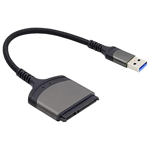 NFHK 5Gbps USB 3.0 Type-A - SATA 22ピンアダプターケーブル 2.5...