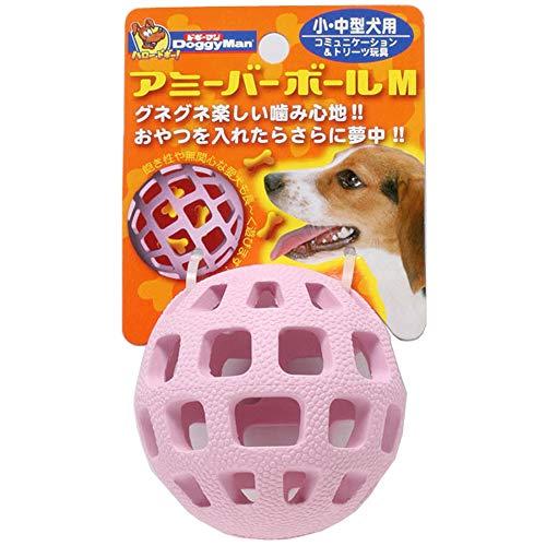 ドギーマン 犬用おもちゃ アミーバー ボール ピンク M サイズ