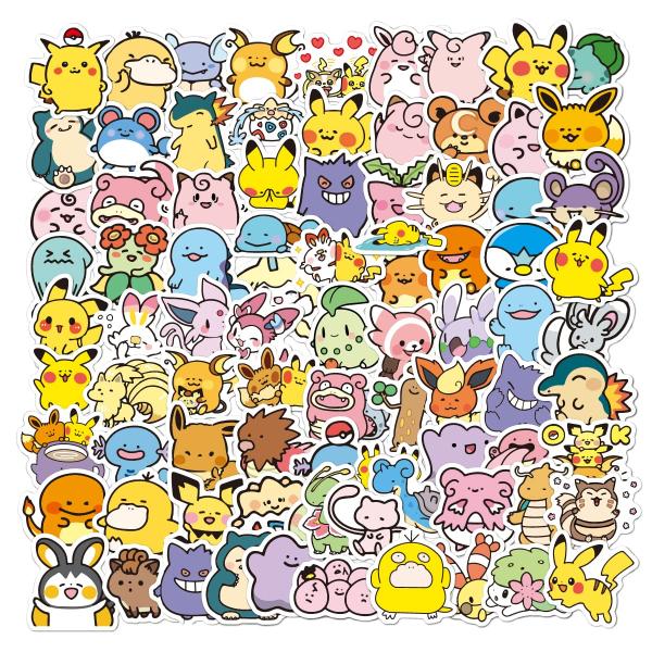 For ポケットモンスター ステッカー 100枚セット かわいいアニメ for ポケットモ