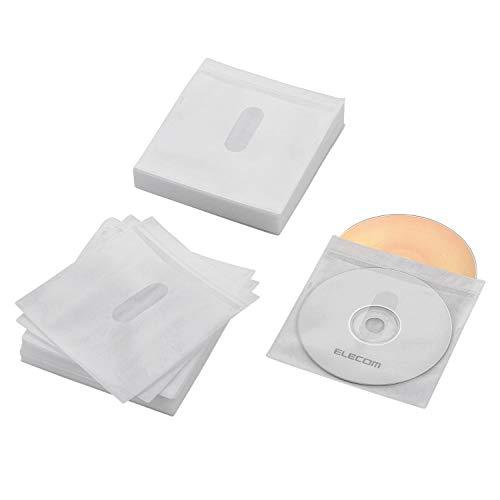 エレコム D V D BD CDケース 不織布 両面収納 60枚入 120枚収納可 ホワイト CCD...