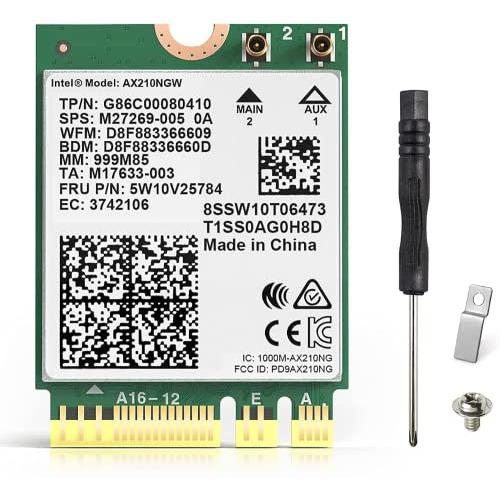 WiFi 6E Intel AX210NGW 5400Mbps Bluetooth 5.2 802....