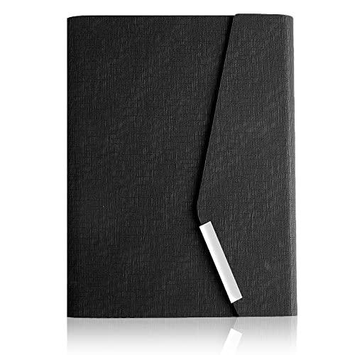 システム手帳 A5 6穴 ルーズリーフ シンプル手帳 横罫 ビジネス ブラック ノート