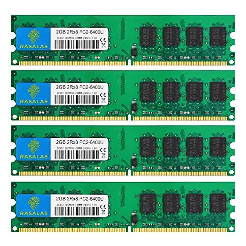 Rasalas DDR2 800 PC2-6400 4枚x2GB DDR2-800 Udimm 2R...