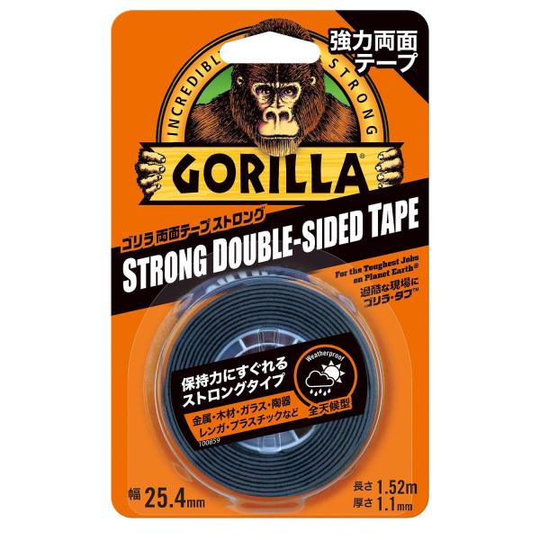 KURE(呉工業) Gorilla Glue ゴリラ強力両面テープ ストロング 25.4mm×1.5...