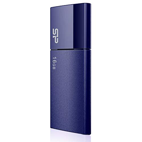 シリコンパワー USBメモリ 16GB USB3.0 スライド式 Blaze B05 ネイビーブルー...