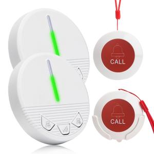 DAYTECH 呼び出しワイヤレス コールボタン 介護ベル 電池式携帯し