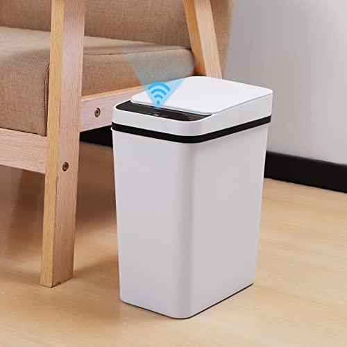 【隙間に置ける】ゴミ箱 自動開閉 スリム 9リットル 自動ゴミ箱 電池式 蓋付き