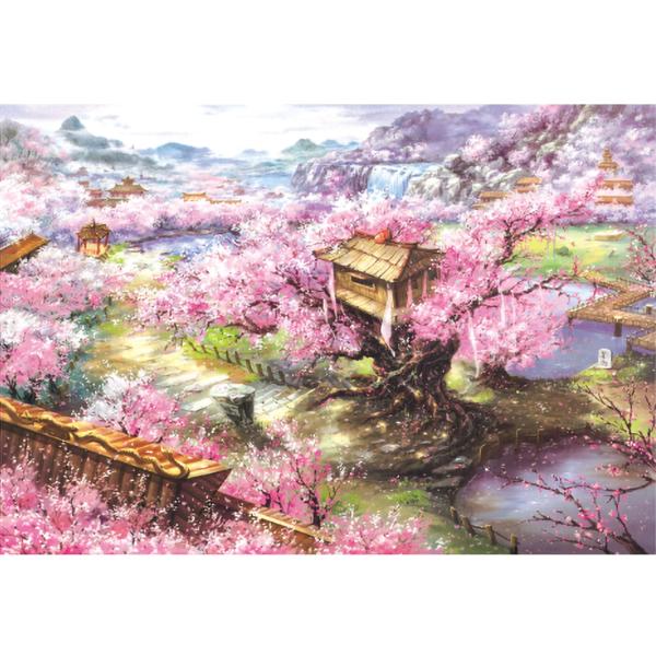 MISITU ジグソーパズル マイクロピース 1000ピース 風景 絵画 桜 桜並木 パズル