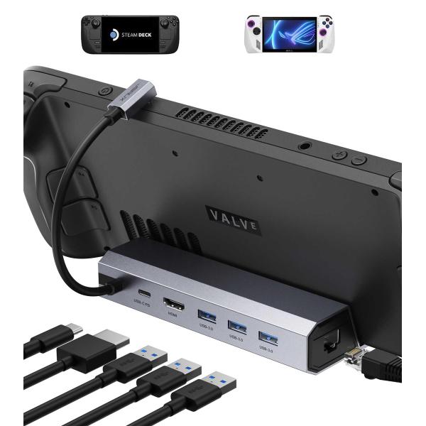 JSAUX ドッキングステーション スチームデッキ対応 6イン1スチームデッキドック