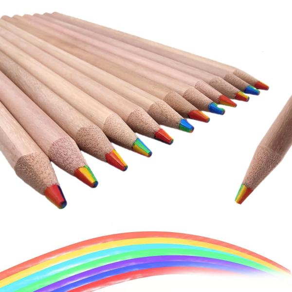 YFFSFDC 色鉛筆7in1 鉛筆カラフル色鉛筆スケッチ、芸術、塗り絵、着色、学生用7