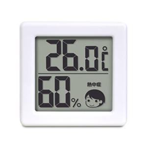 dretec(ドリテック) 温湿度計 温度計 湿度計 ホワイト 大画面 デジタル 熱中症