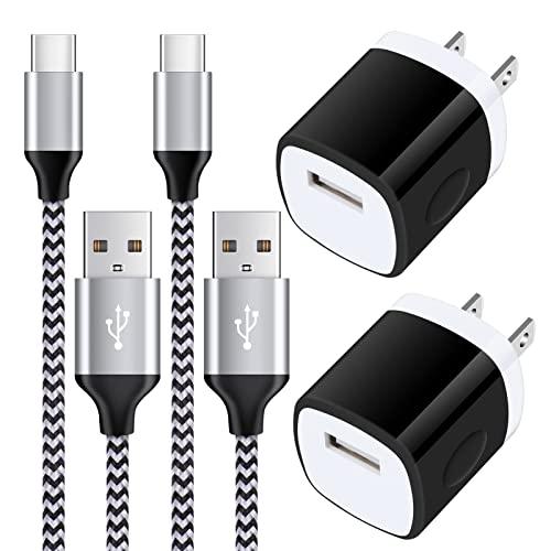 【USB充電器*2個+type cケーブル*2本(1.8M+0.9m)】 usb コンセント タイプ...