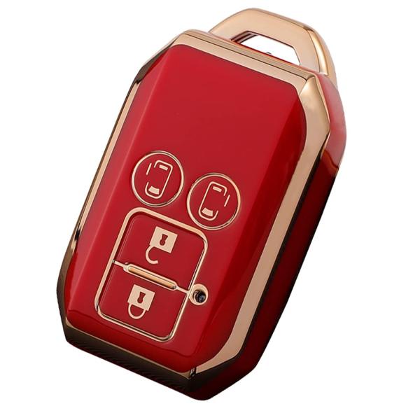 Kinotaka スズキ車用 ソフトTPU製 スマートキーカバー 4ボタン車リモートキーケ