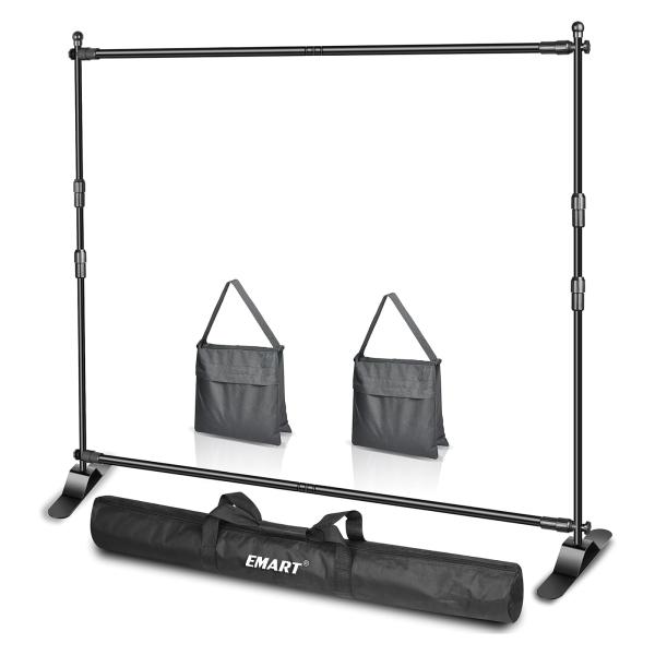 EMART 背景スタンド 背景バナースタンド 240×240cm 撮影 スタンド 伸縮式 幅、