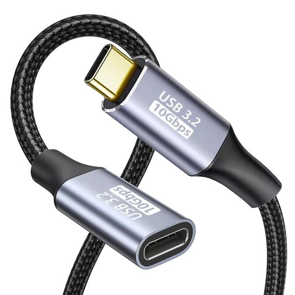 Mriocan USB C延長ケーブル 2M タイプc 延長コード USB3.2 Gen2標準 PD...