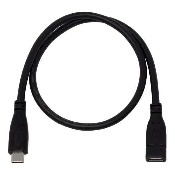 アイネックス(AINEX) PD100W対応 USB3.2Gen1 Type-C延長ケーブル 0.5...
