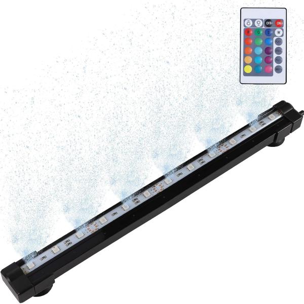 LEDGLE 気泡ライト 12LED 酸素供給 RGB七変色 水陸両用 水槽ライト 110V-240...