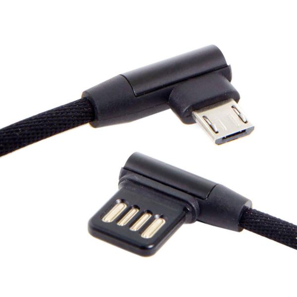 Cablecc Micro USB 5ピン/USB-C 3.1 Type-C - 左向きL字型 US...