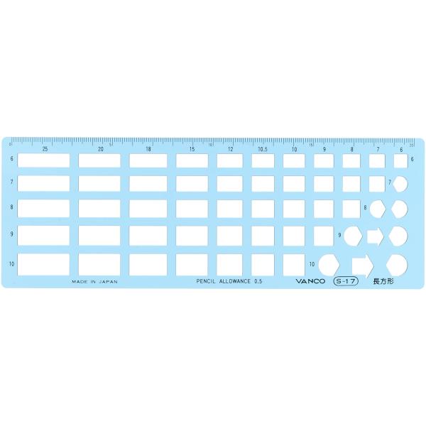 バンコ(Vanco) テンプレート 23.3x8x1cm S-17 ? 20117