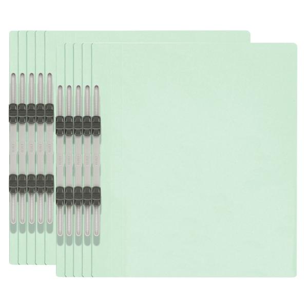 プラス エコノミー フラットファイル A4縦 2穴 10冊パック 79-355 ブルー