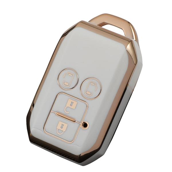 Kinotaka スズキ車用 ソフトTPU製 スマートキーカバー 4ボタン車リモートキーケ