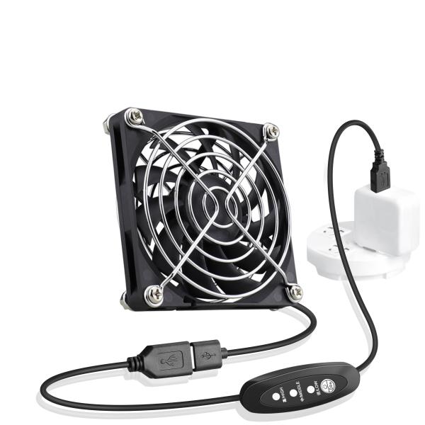 GDSTIME USBファン 8010 8cm 80mm x 10mm 5V DC ミニ送風機 冷却...