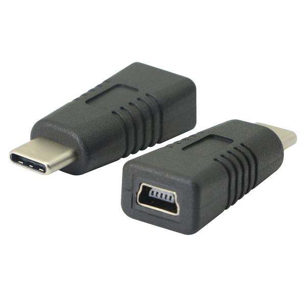 CERRXIAN USB-C USB 3.1 Cオス-ミニUSB 5ピンメスデータ充電アダプタ、市販...