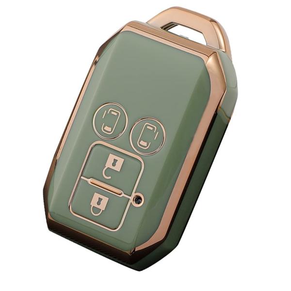 Kinotaka スズキ車用 ソフトTPU製 スマートキーカバー 4ボタン車リモートキーケ