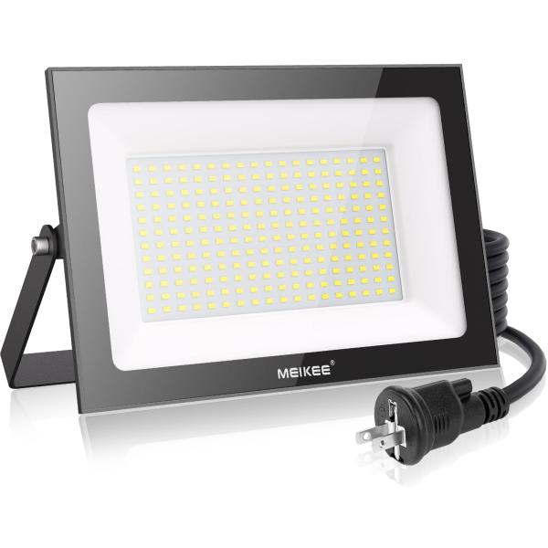 MEIKEE 150W LED 投光器 15000LM 6500K 超薄型 IP66 昼光色 高輝度...