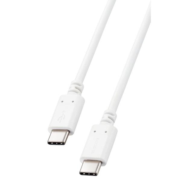 エレコム USB-C &amp; USB-C ケーブル 100W USB PD対応 1.5m ホワイト 【i...