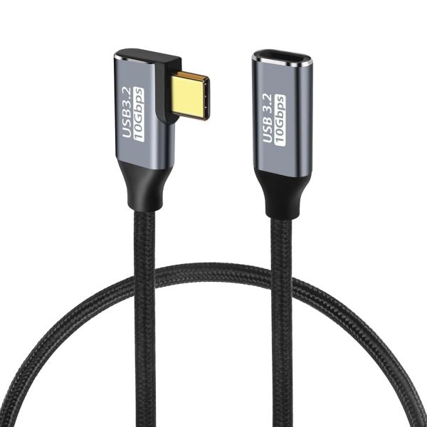 USB Type C 延長ケーブル L字型 1.5m 【 YITONGXXSUN 】USB-C 延長...