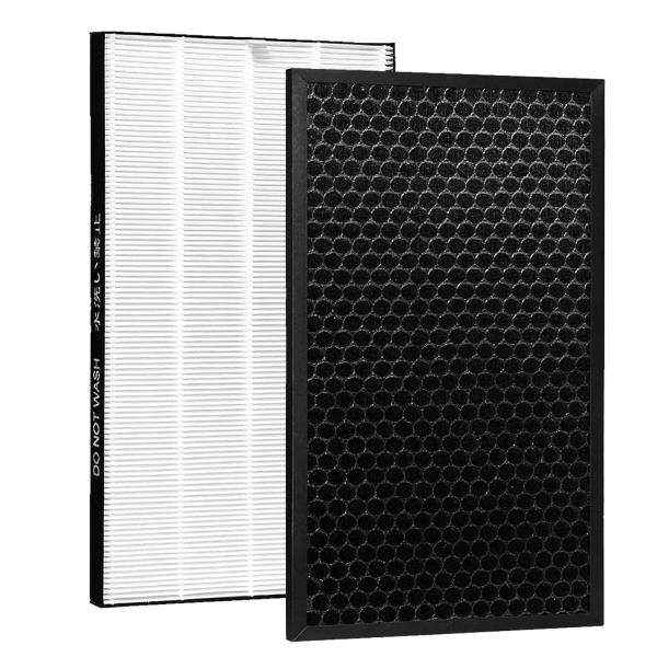 J&amp;Q 脱臭フィルター FZ-D50DF(1枚) と HEPA 集塵フィルター FZ-D50HF(1...