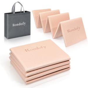 Rondofy ヨガマット 折りたたみ 6mm トレーニングマット 折り畳み 持ち運びに便